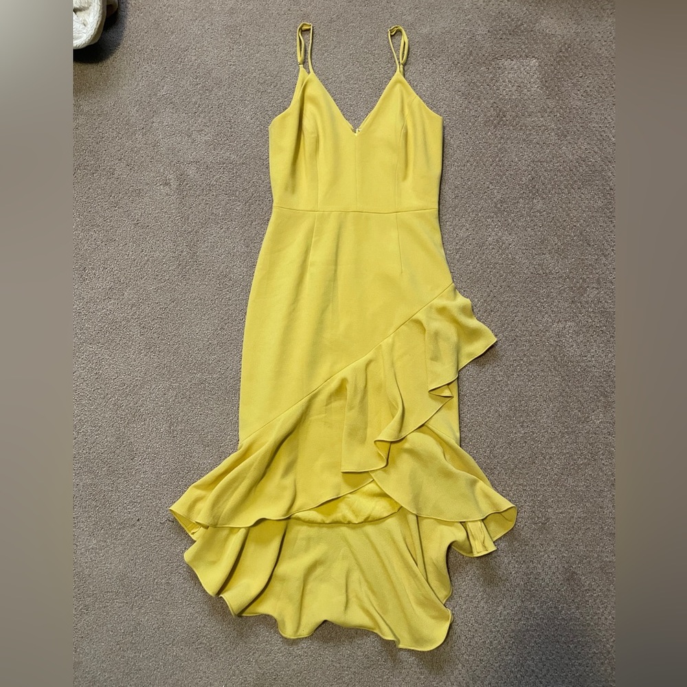 NWOT Yellow Dress The Population Dress